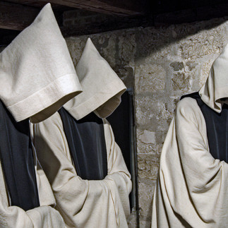 Mönche im Kloster Walkenried
